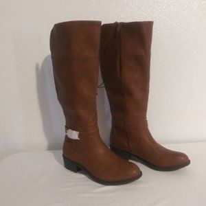 St. Johns Bay women's size 9 cognac (brown) riding boots